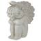7" Heavenly Gardens Gray Left Facing Sleeping Cherub Angel Outdoor Garden Statue